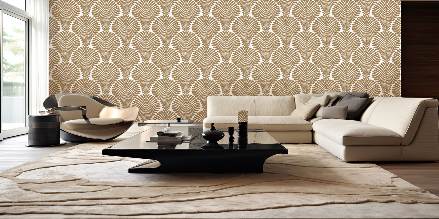 Aesthetic Boho Leaves Wallpaper