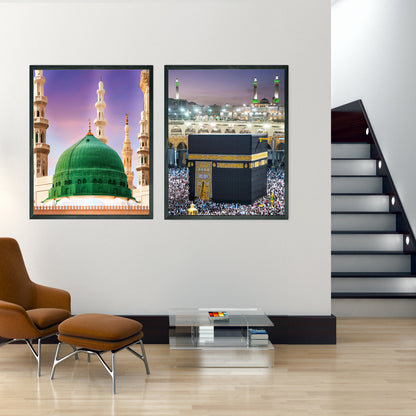 Masjid a-Nabawi and The Kaaba Canvas