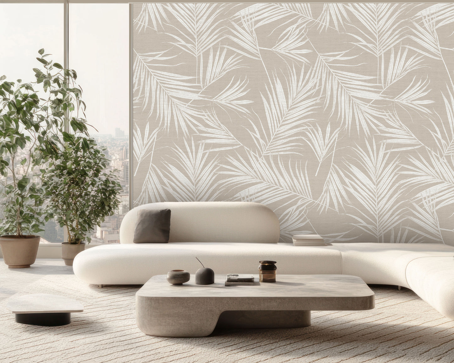 Calm & Cozy Leaf Wallpaper