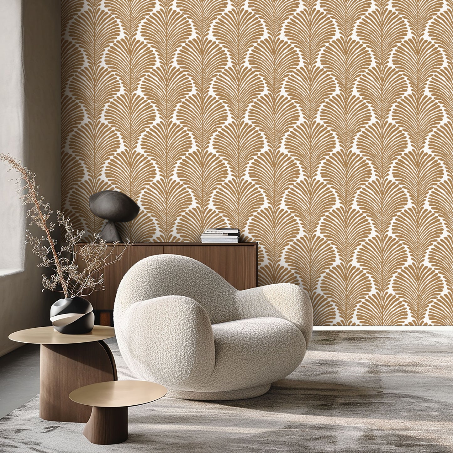 Aesthetic Boho Leaves Wallpaper