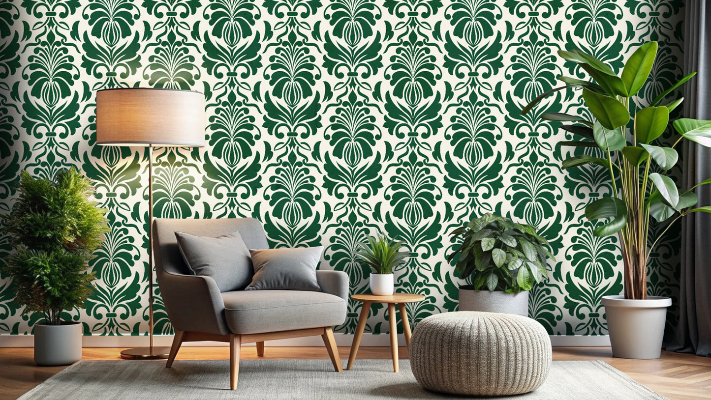 Evergreen Elegance Wallpaper