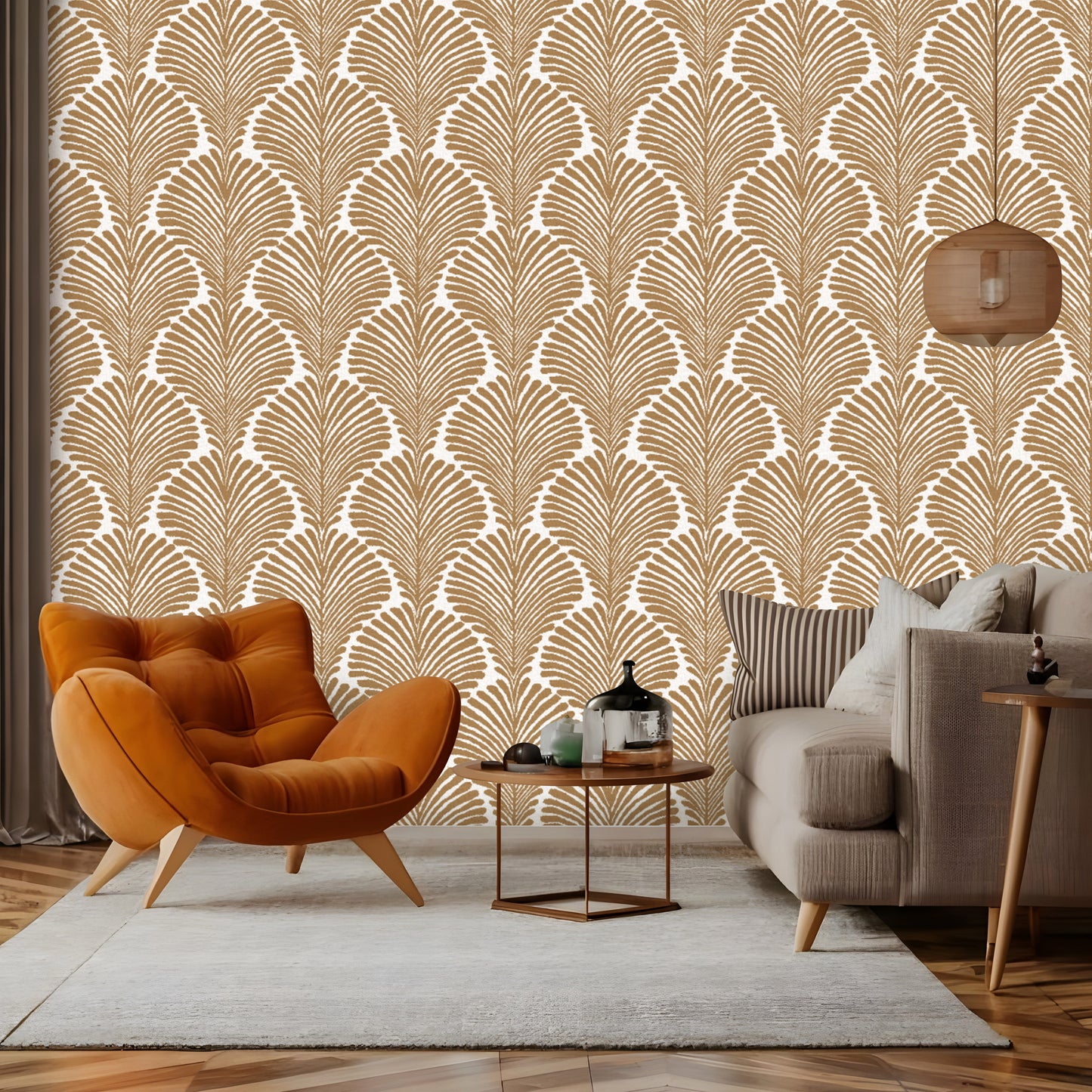 Aesthetic Boho Leaves Wallpaper