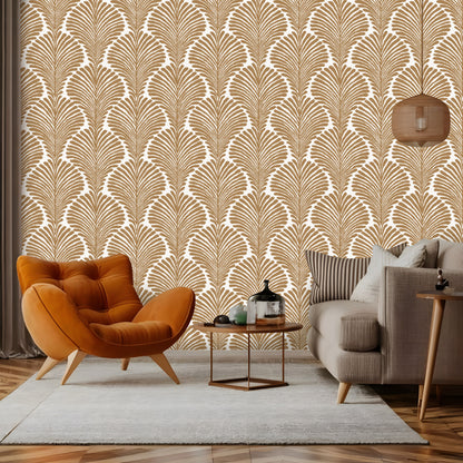 Aesthetic Boho Leaves Wallpaper
