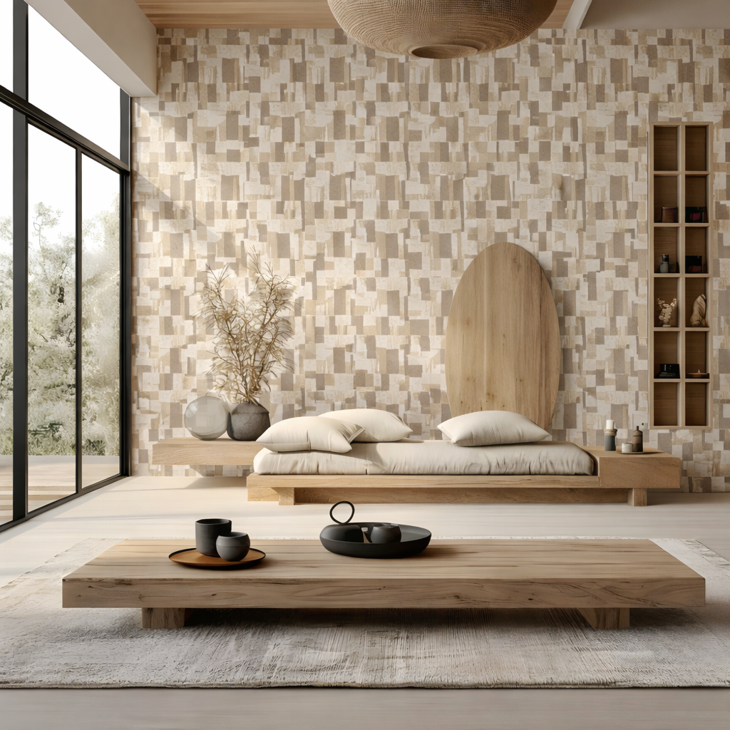Golden Dune – Abstract Neutral Wallpaper Mural