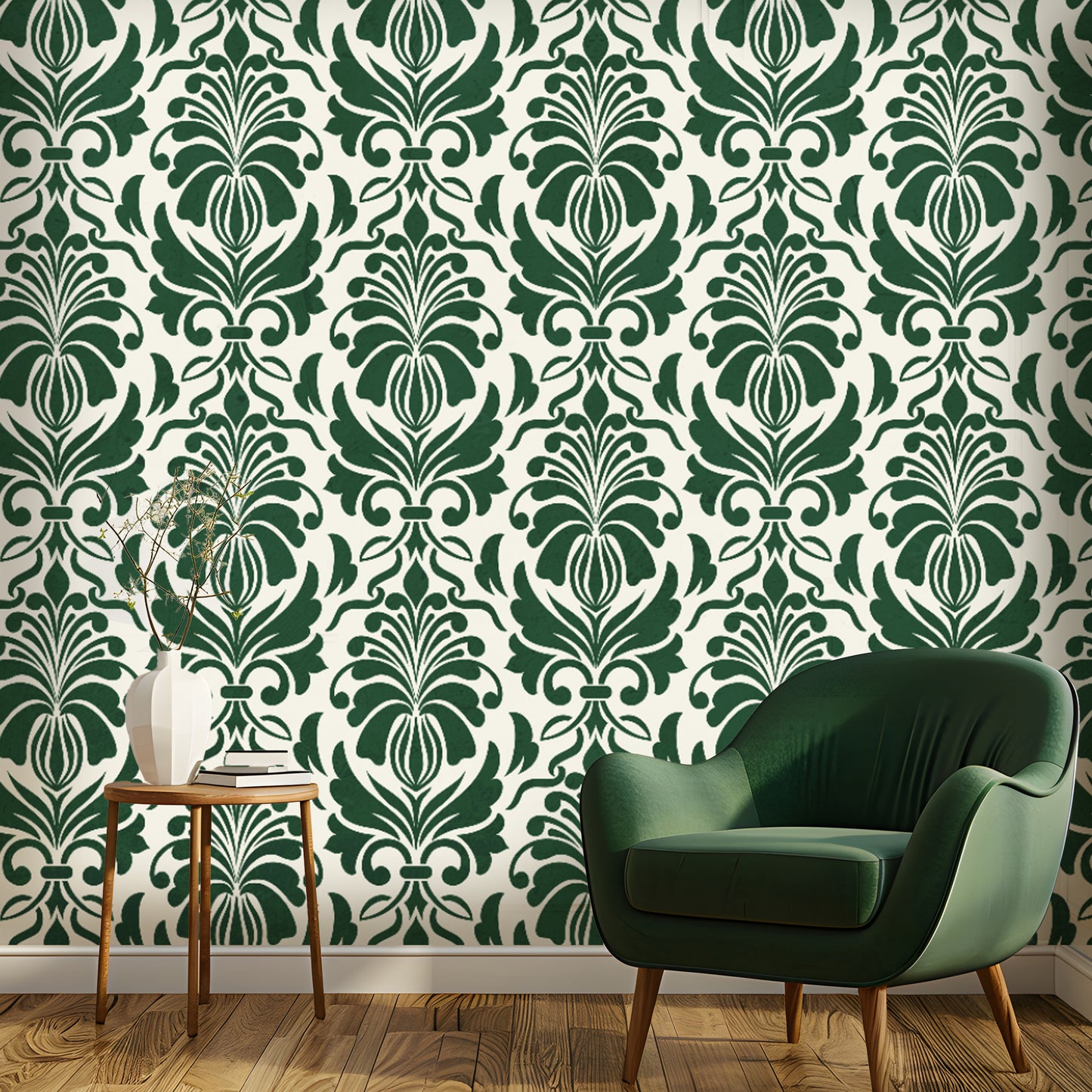 Evergreen Elegance Wallpaper