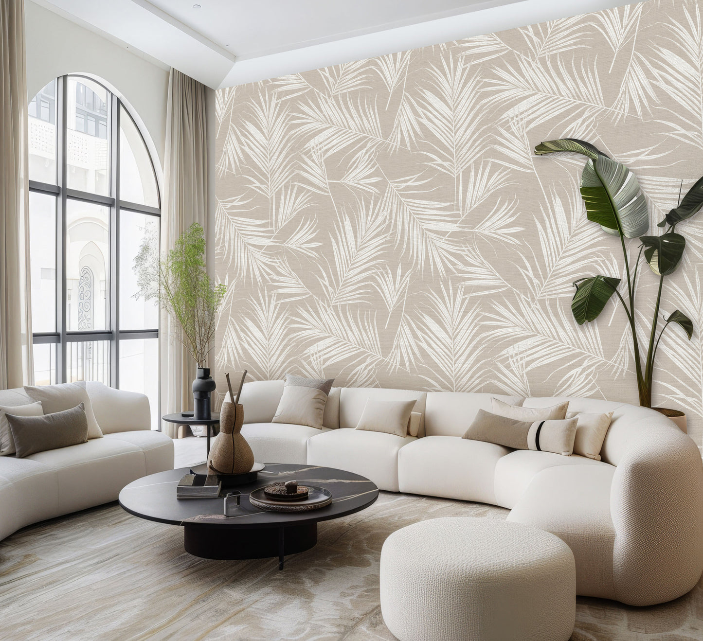 Calm & Cozy Leaf Wallpaper
