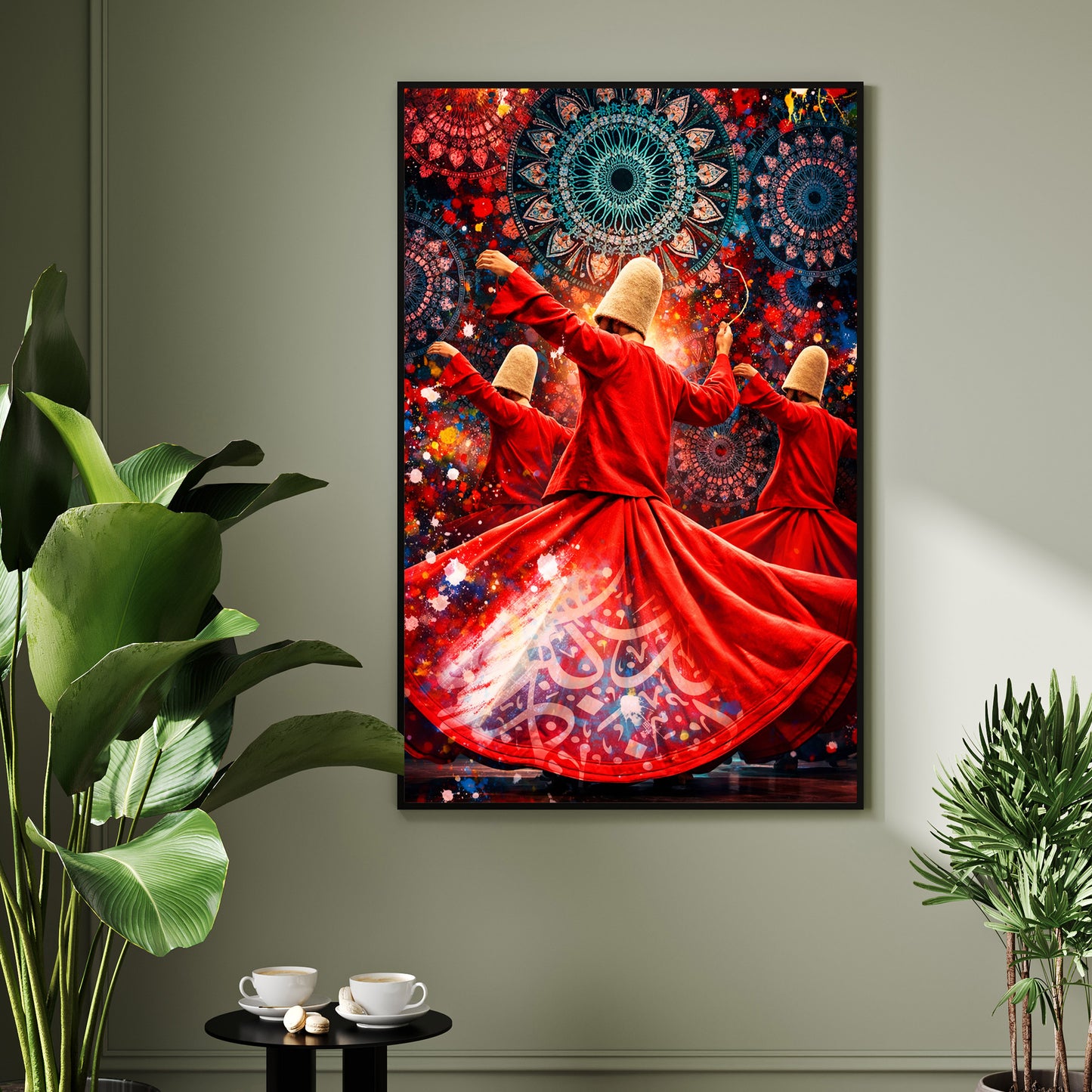 Turkish Sufi Whirling Dervish Dance Wall Art