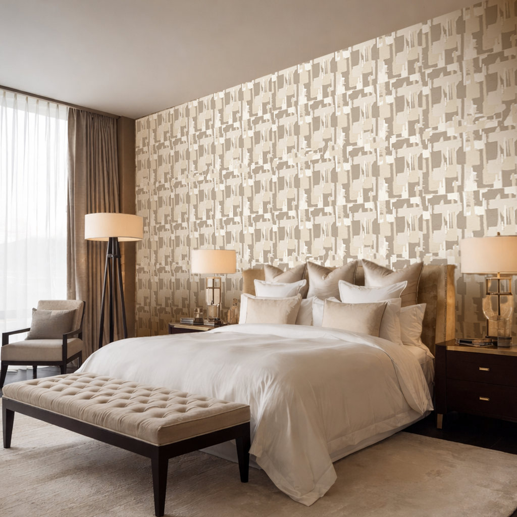 Golden Dune – Abstract Neutral Wallpaper Mural