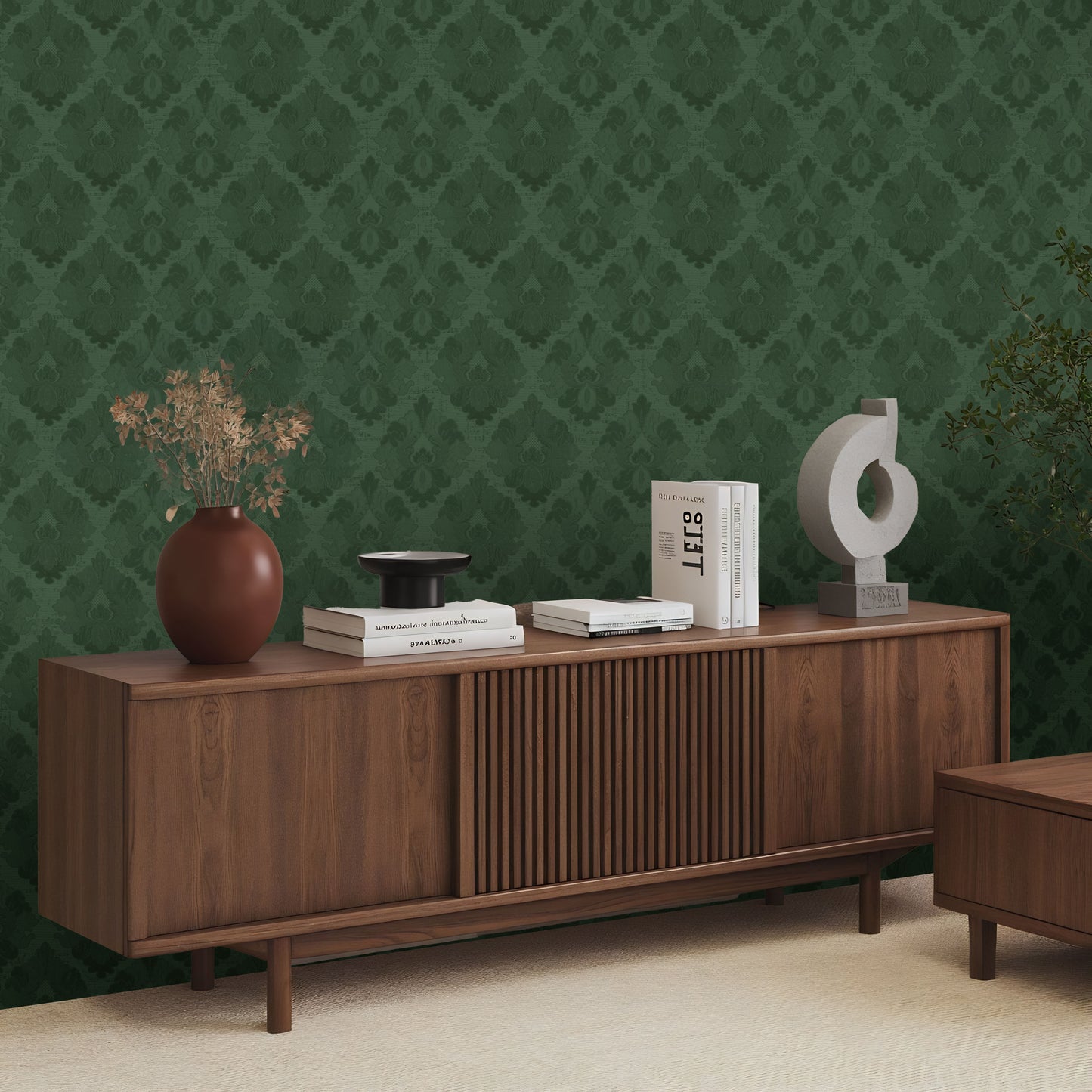 Velmont – Heritage Damask Wallpaper