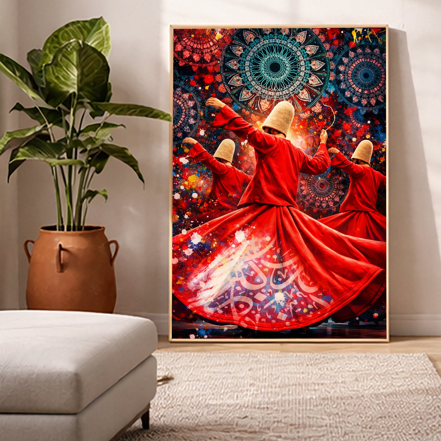 Turkish Sufi Whirling Dervish Dance Wall Art
