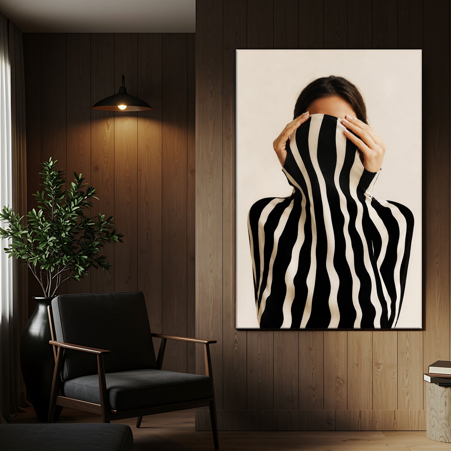Modern woman wall art, black and white, figurative prints