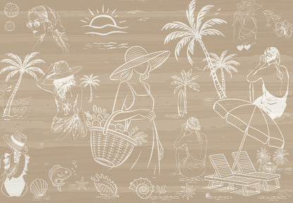 Coastal Escape Wallpaper Mural