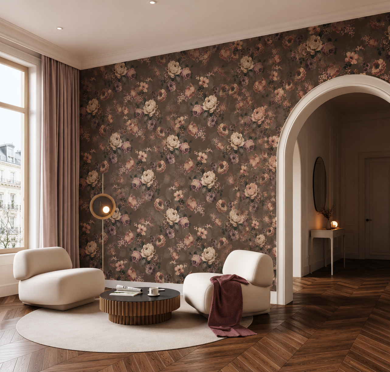 Velvet Reverie – Moody Vintage Floral Wallpaper