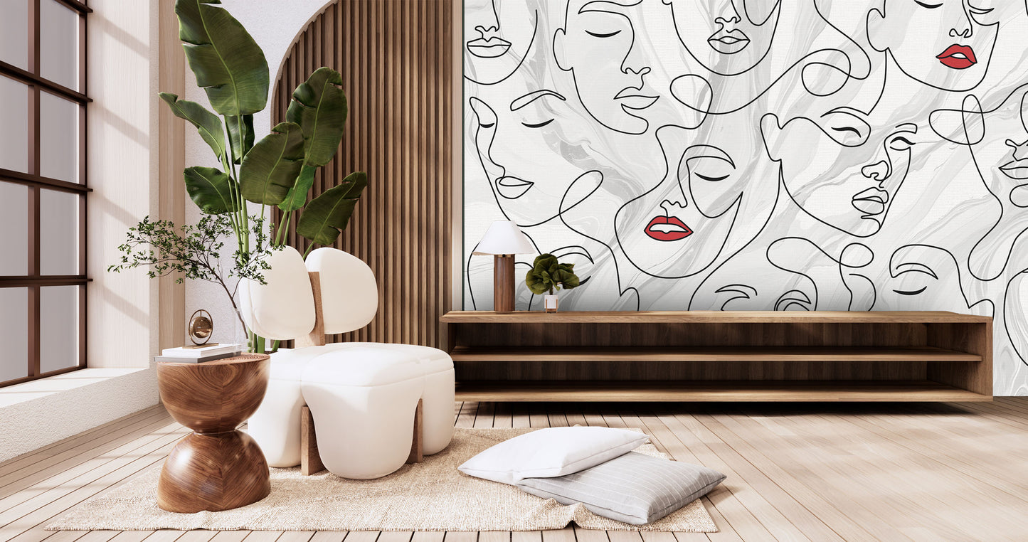 Faces of Modern Art Wallpaper