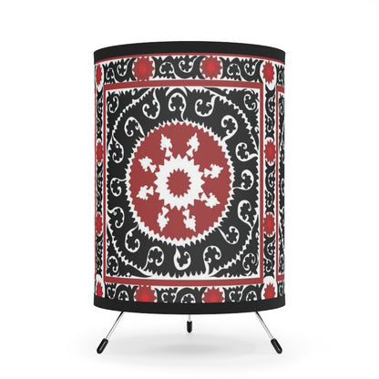 African Boho Art Print Tripod Lamp Shade