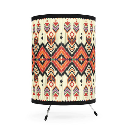 African Tribal Art Print Tripod Lamp Shade