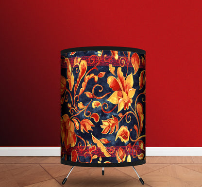 Water Color Floral Tulips Print Tripod Lamp Shade