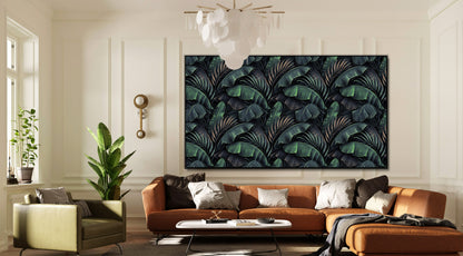 Large Tropical Leaves Canvas