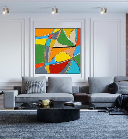 Minimalist Abstract Wall Art Hanging Canvas, Modern Contemporary Art for Interior Decor