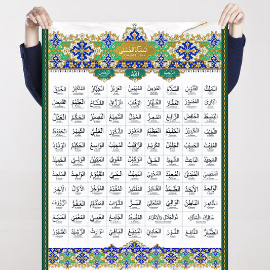 The Last Sermon of the Prophet Mohammad and 99 Names of Allah. Enhanced Matte Paper Poster