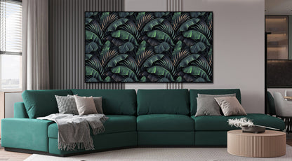 Large Tropical Leaves Canvas