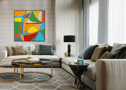 Minimalist Abstract Wall Art Hanging Canvas, Modern Contemporary Art for Interior Decor