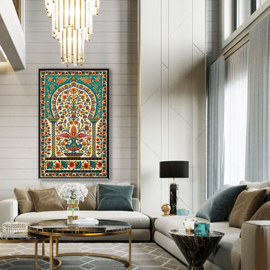 Isfahan Persian Canvas Wall Art – Traditional Floral Islamic Decor