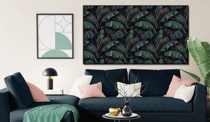 Large Tropical Leaves Canvas