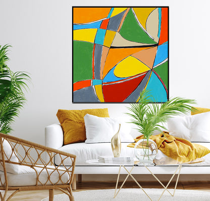 Minimalist Abstract Wall Art Hanging Canvas, Modern Contemporary Art for Interior Decor