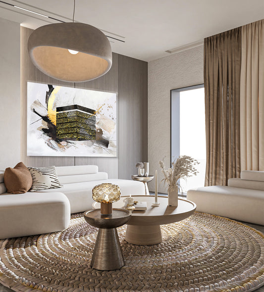 Abstract Kaaba Canvas