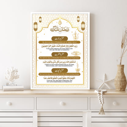 Ashra (3 stages) of Ramadan- MixPix Tile | Wall Art