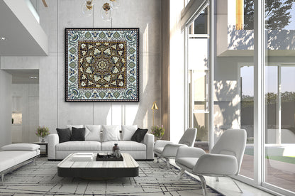 Modern Fractal Flower Art Canvas