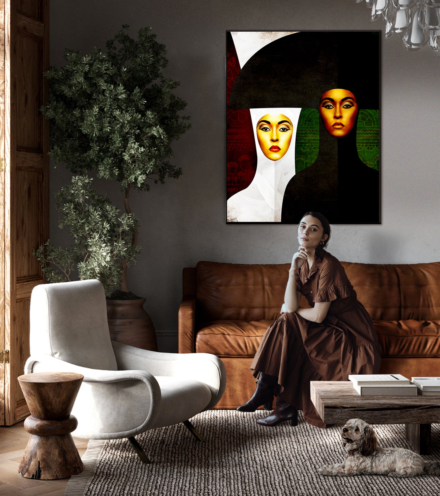 Women in Veil Canvas