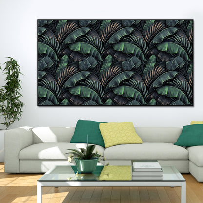 Large Tropical Leaves Canvas