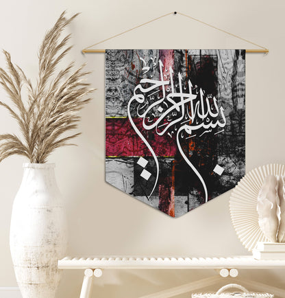 Bismillah Pennant Canvas