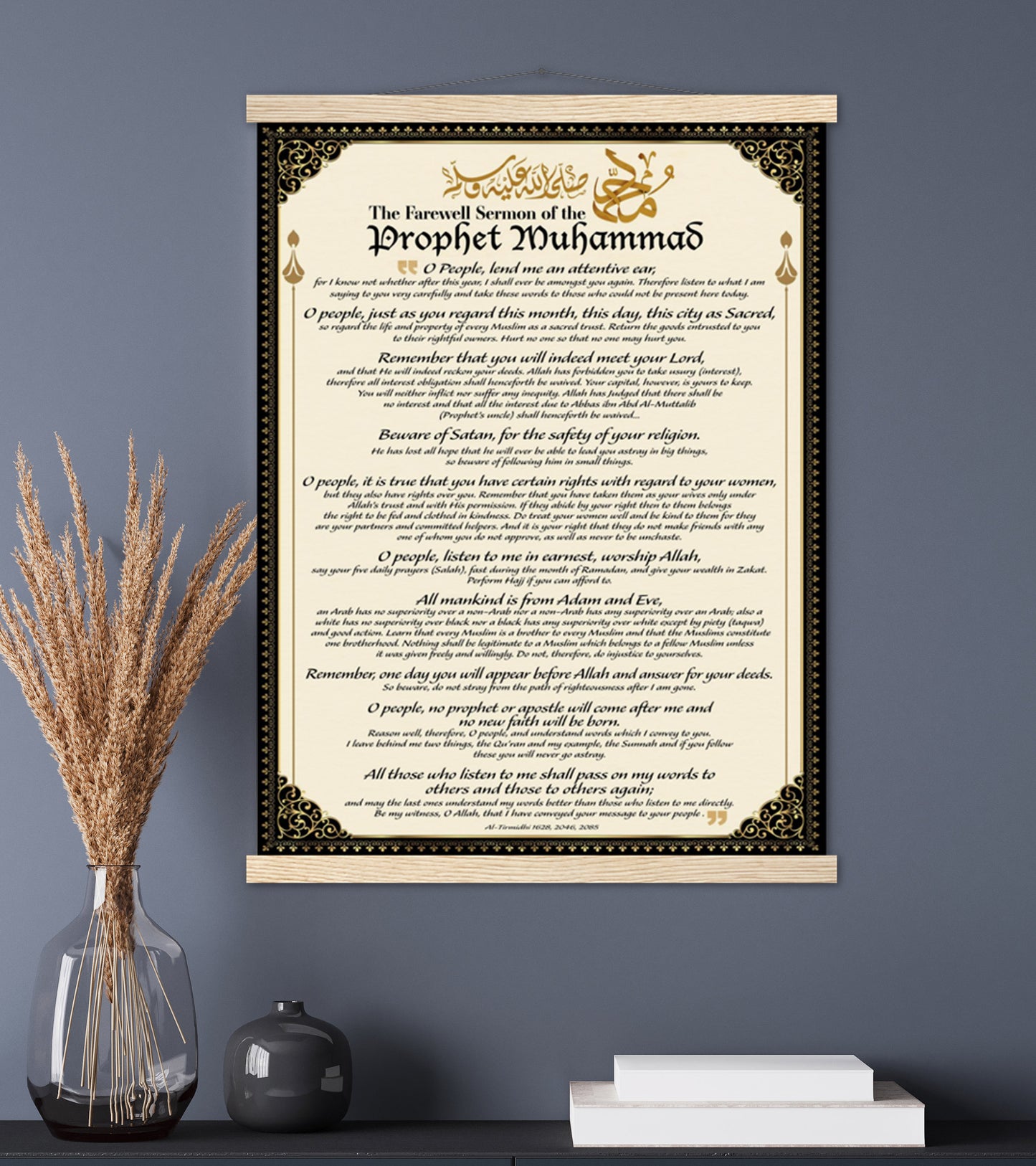 Last Sermon of the Prophet Mohammad SWT Canvas