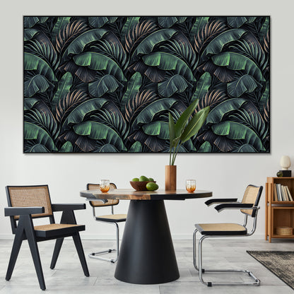 Large Tropical Leaves Canvas