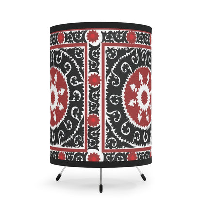 African Boho Art Print Tripod Lamp Shade
