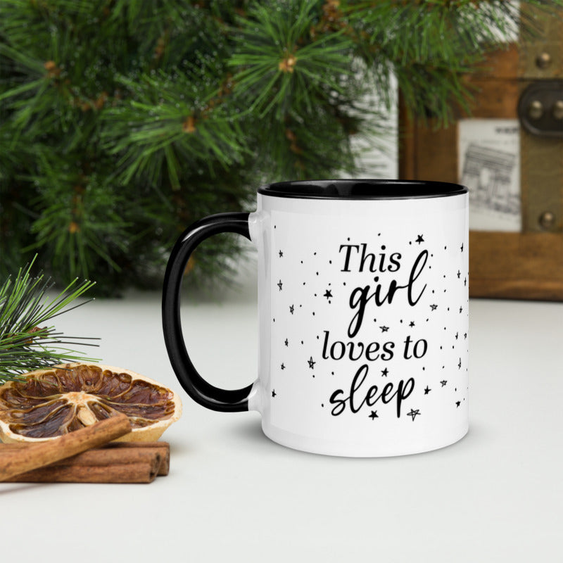 This Girl Loves To Sleep Mug