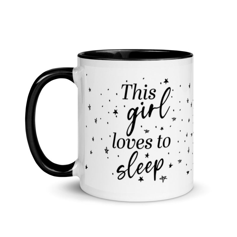 This Girl Loves To Sleep Mug