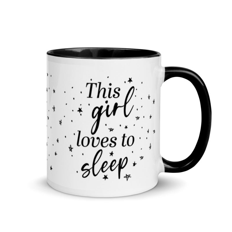 This Girl Loves To Sleep Mug